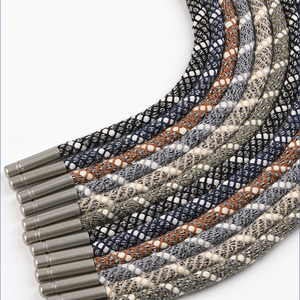 Tùy Chỉnh 5Mm Đầu Kim Loại Mô Hình Rắn Áo Đàn Hồi Dây Rút Vòng Core Polyester Quần Dây Cho Giày Thể Thao Dây Thắt Lưng - Product Image 6