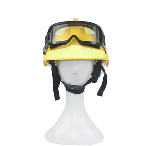 Shanghai Penco 2021 Nieuwe Nfpa Rescue Helm Brandweerman Rescue Helm Met Veiligheidsbril Composiet Materiaal Brandwerende Helm
