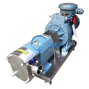 LENO Stainless Steel Sanitary Rotary Lobe High Viscosity Food Grade Liquid Transfer Honey Pump