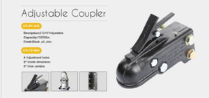Сверхмощный 2 "2-5/16" Регулируемый соединитель прицепа для легкого подключения прицепа - Product Image 3