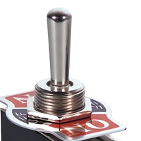 Sakelar Pengunci Industri 15A 250V SPST ON-OFF 2 Pin Logam