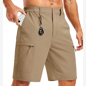 Shorts d'aventure pour hommes, très demandés, légers, pour activités de plein air, avec poches zippées, taille ajustable, pour la randonnée et les voyages, OEM - Product Image 1