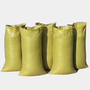 Custom Green PP Woven Bag Recycled Materials Construction Garbage Empty Cement Bags China Pp Woven Sand Bag