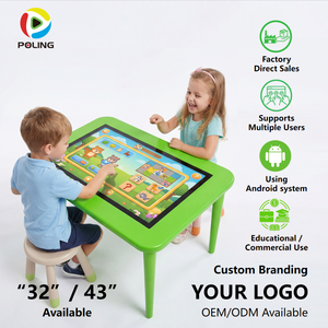 Table interactive intelligente multi-touch de 32 pouces pour l'éducation et <span class=keywords><strong>les</strong></span> jeux en intérieur, avec Wi-Fi intégré, contrôle par application, options multicolores pour <span class=keywords><strong>les</strong></span> enfants - Product Image 1