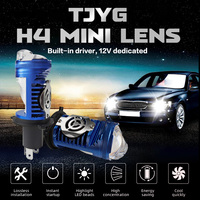 Bombillas LED H7 90W Súper Blancas 4500LM con Lentes T, Faros Delanteros para Auto H4, Bombillas Canbus 12V, Luz Blanca Pura 6000K
