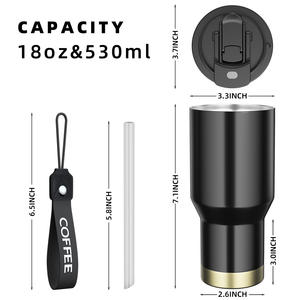 Vente chaude Hommes et Femmes Moderne En Acier Inoxydable Thermos Tasse avec Corde De Levage Logo Personnalisé Creative Voiture Café Voyage Tasse - Product Image 3