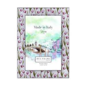 Beltrami Photo <b>Frame</b> <b>4x6</b> Silver Plated Tulip Design Picture <b>Frame</b> - Product Image 1
