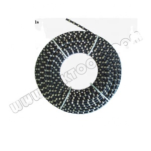 Gergaji Kawat Berlian Lapisan Karet Jdk D11.5mm OEM Elektrik untuk Pemotongan Granit Marmer Beton - Product Image 2
