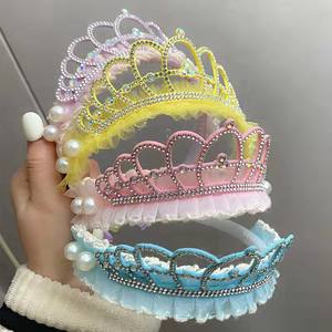 लड़कियों के लिए कोरियन फीता बाल बैंड के लिए कोरियन फीता हेयर बैंड, सुंदर बच्चों की सहायक उपकरण - Product Image 1