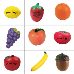 Pelota Antiestrés de Melocotón de PU con Logotipo Personalizado al por Mayor, Juguete Sensorial para Aliviar la Ansiedad, Regalos - Product Image 2