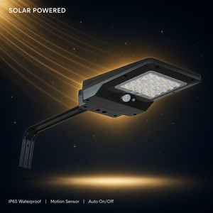 Lampe solaire tout-en-un pour rue, 4W, lampe de sécurité LED extérieure, allumage et extinction automatiques, du crépuscule à l'aube, IP65, garantie de 3 ans - Product Image 1