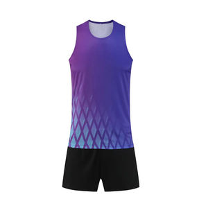 Conjunto de Uniforme Deportivo de Alta Calidad, 100% Poliéster, Ligero, Antibacterial, Sin Mangas, Corte Atlético, Cintura Elástica, Para Todas las Temporadas - Product Image 2