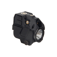 Lampe torche tactique avec laser vert, projecteur LED rechargeable pour la chasse, longue portée, en métal