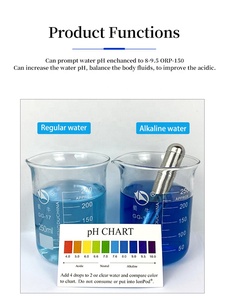 Stick Alcalinizzante per Acqua pH Ionizzatore Portatile Purificatore Minerale a Idrogeno Bacchetta in Acciaio Inox con <span class=keywords><strong>Minerali</strong></span> Filtro Purificatore d'Acqua - Product Image 5