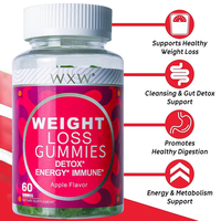 Gummies pour la perte de poids, gummies au vinaigre de cidre de pomme, complément alimentaire, gummies pour le soutien digestif, pour nettoyer et détoxifier, en stock