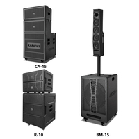 Kolom Suara 15 Inch Speaker Portabel Outdoor Karaoke Plastik Aktif Pemutar Musik Sistem Audio