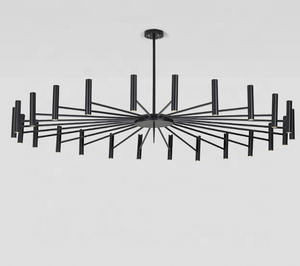 Trang Trí Bắc Âu Thiết Kế Thương Mại Nhôm Trần Lớn Spider Hall Treo Sắt Pendant <span class=keywords><strong>Lamp</strong></span> Đối Với Khách Sạn - Product Image 4