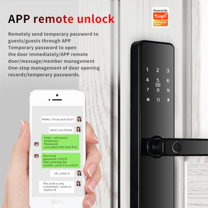 Serrure de porte intelligente Qleung de haute qualité S819, empreinte digitale, carte, Tuya TTlock, <span class=keywords><strong>code</strong></span>, télécommande, serrure de porte intelligente - Product Image 2