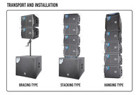 Haute qualité dernière conception EX-ONE audio professionnel unique 10 pouces coaxial Line Array haut-parleur pour concert