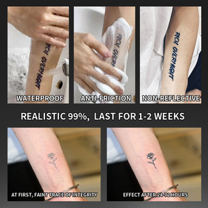 <span class=keywords><strong>Tatouage</strong></span> temporaire Simple-Line <span class=keywords><strong>Rose</strong></span>, <span class=keywords><strong>tatouage</strong></span> semi-permanent, imperméable, résistant à la transpiration, dure 2 semaines, <span class=keywords><strong>tatouage</strong></span> réaliste pour le bras, la jambe - Product Image 5