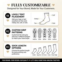 Chaussettes de football antidérapantes personnalisées pour hommes avec logo, chaussettes de sport respirantes en coton de designer, chaussettes de football à grip pour l'automne