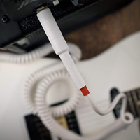 OEM trenzado profesional recto a recto Jack 6,35mm TS a ángulo recto 1/4 eléctrico en espiral guitarra bajo Audio Cable de resorte