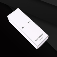 Boîtes d'emballage rectangulaires en carton blanc avec impression de logo personnalisée, boîtes d'emballage pour nettoyant pour cils, pour salon de beauté