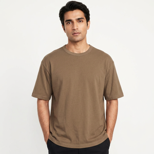 เสื้อยืดคอกลมโอเวอร์ไซส์ผ้าคอตตอน 100% พิมพ์ลายสบายๆ คุณภาพสูง หนา ใหม่ สำหรับผู้ชาย - Product Image 1