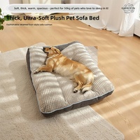 Lit orthopédique de luxe pour animaux de compagnie - Matelas en mousse à mémoire de forme haute résilience pour chiens, lavable, antidérapant, parfait pour la maison et les voyages