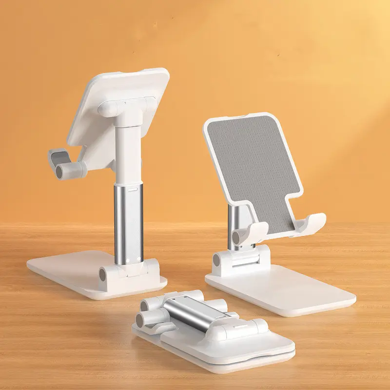 Portable foldable height adjustable desktop cell phone stand holder Mobile phone holders water proof