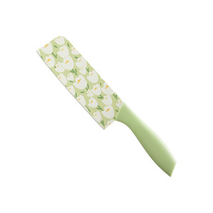 Ensemble de couteaux de cuisine Hy-0130, lame en acier inoxydable de 27,5 cm avec motif floral, pour couper les légumes et la viande, usage professionnel - Product Image 1