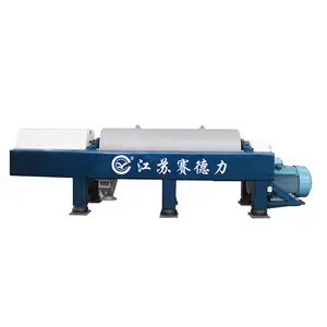 High processing capacity titanium decanter centrifuge for sludge dewatering