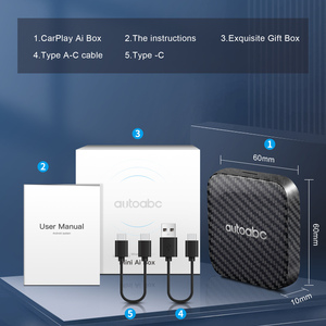 2025 Mới Xách Tay Có Dây Để Không Dây Ma Thuật Hộp Cho Phổ Không Dây Thông Minh Ai Hộp Carplay <span class=keywords><strong>Android</strong></span> Auto <span class=keywords><strong>USB</strong></span> Bộ Chuyển Đổi - Product Image 6