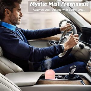 Mini Humidificador de Aire Ultrasónico Portátil, Difusor USB para el Hogar y el Automóvil con Lámpara Nocturna LED, Difusor Humidificador - Product Image 5