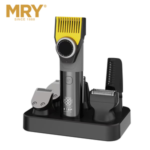 MRY-Ensemble tondeuse professionnelle <span class=keywords><strong>rechargeable</strong></span> 6 en 1 pour hommes, <span class=keywords><strong>coupe</strong></span> de cheveux à domicile pour le visage, la barbe, le corps, le <span class=keywords><strong>nez</strong></span> et les oreilles - Product Image 2