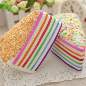 Juguete Antiestrés de Pastel Arcoíris, Juguete Blandito de Pastel Decorativo de Levantamiento Lento - Product Image 3