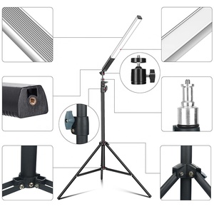 LUXCEO Bộ Vlogging Điều Khiển Từ Xa Gian Hàng Ảnh Q508A RGB 360 Thanh Đèn Video LED RGB Cầm Tay Kèm Giá Đỡ Ba Chân - Product Image 6