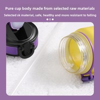 Bouteille d'eau sport en plastique personnalisée avec logo OEM, 32 oz (1000 ml), sans BPA, anti-fuite, avec marqueur de temps, vente en gros