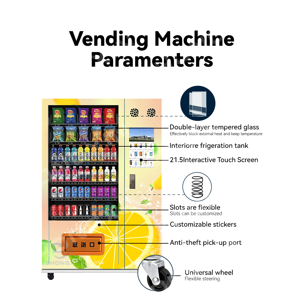 ZX New Hot Sell Chrome Plated Spring Cola Vending Machine for Sale