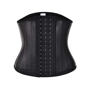 Langqin Women's Plus Size 25 Steel Bone Anti-Bacterial Quick Dry Waist Trainer <b>Corset</b> <b>Latex</b> Firm Breathable Eco-Friendly - Product Image 4