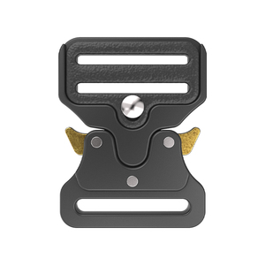 Schnellverschluss-Seitenschnalle 39mm Taktische Taschenschnalle aus Aluminiumlegierung Schwarz Taktische Schnalle für Taschen und Gurte - Product Image 1