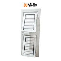 Porte à persiennes pliante en aluminium, cloison intérieure réglable, volet en aluminium
