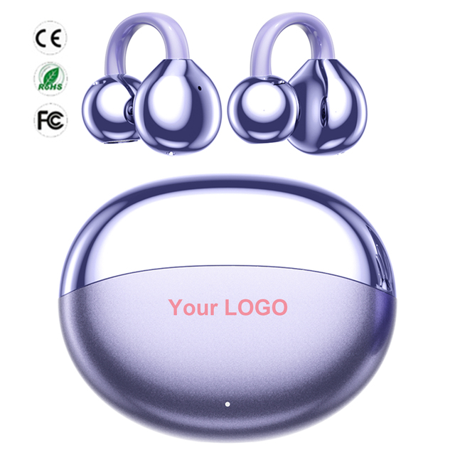 Support Sample Custom M110 Open Ear Clip Wireless Earphone with CE FCC Sport Earclip Surround Sound Bluetooth Headset for Travel