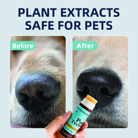 Baume pour pattes de chien et de chat ZeBounty, entièrement naturel et écologique - 10g, multifonctionnel, protège et guérit les pattes gercées, formule à base de cire, sans parfum