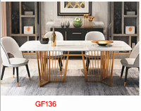 Table de console de couloir italienne luxueux, en or et blanc, style miroir, table de luxe moderne pour couloir