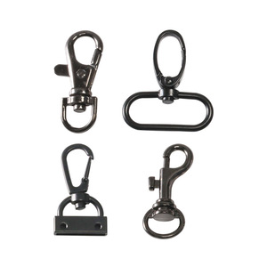Metal Dog Clips Zinc Alloy Lobster Buckle 15-35mm Diy Pet Collar Fittings Solid Electroplated Color Oval Shape - Product Image 1