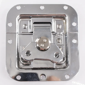 フラットロックコアフレームレスバタフライラップ付きプロフェッショナルミディアムクロームフライトケースロック新コーナースタイル - Product Image 6