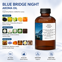 Huile de parfum concentrée à base d'huile de nuit Blue Bridge populaire en gros, huile de parfum sans eau pour diffuseur de parfum