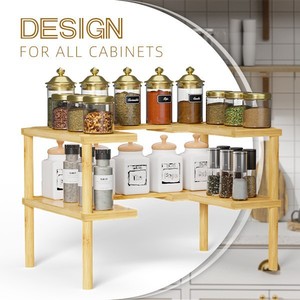 <b>Rotatable</b> multi-layer <b>spice</b> <b>rack</b>, floor-standing, multi-functional, no-drill <b>spice</b> storage <b>rack</b> for kitchen organization. - Product Image 5