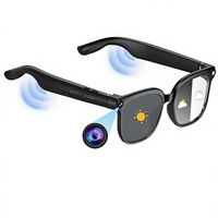 Lunettes Intelligentes en ABS, Enregistrement Photo et Vidéo 800W, Traduction Simultanée, Appels, Capacités IA, Design Tendance CN